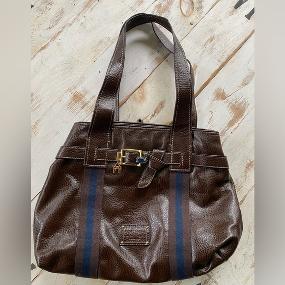 Tommy Hilfiger Y2K era faux leather purse NWOT dark brown shoulder bag vintage - Picture 8 of 15